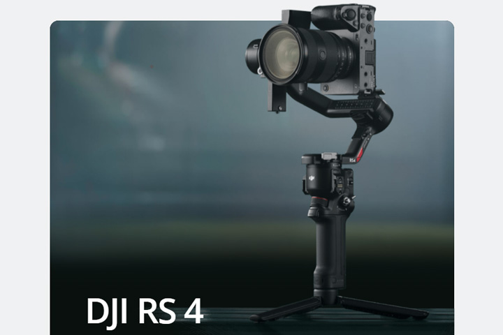 DJI RS 4 レンタル｜ジンバル・スタビライザー 積載3kg・Focus Pro対応